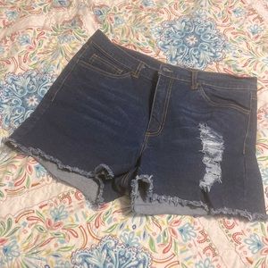 Mark. by Avon Dark blue denim shorts size 14 EUC